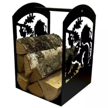 Дровница резная для печей и каминов ПрофиКамин 310x305 мм