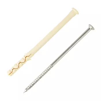 Дюбель-гвоздь цилиндрический Европартнер нейлон 8x120 мм 4 шт.