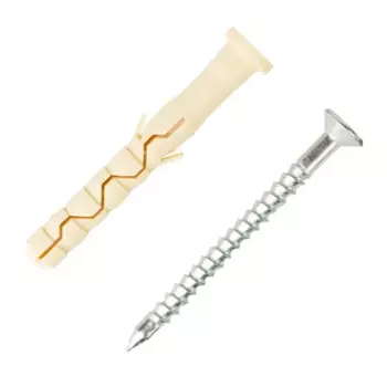 Дюбель-гвоздь цилиндрический Европартнер нейлон 8x60 мм 10 шт.