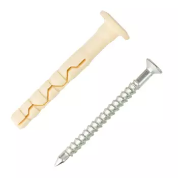 Дюбель-гвоздь грибовидный Европартнер нейлон 8x60 мм 10 шт.