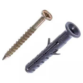 Дюбель-гвоздь потайной 6x40 мм, полипропилен, 10 шт.