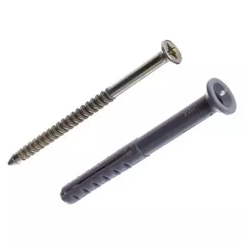 Дюбель-гвоздь потайной 6x60 мм, полипропилен, 10 шт.