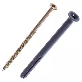 Дюбель-гвоздь потайной 6x80 мм, полипропилен, 10 шт.