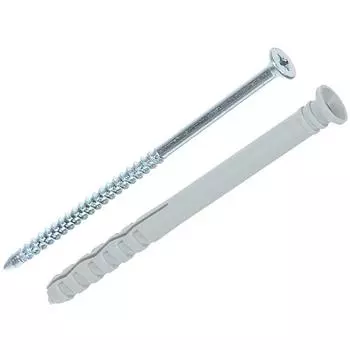 Дюбель-гвоздь потайной Standers 8x100 мм нейлон цвет серый 100 шт.