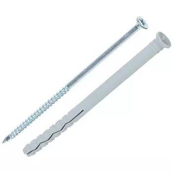 Дюбель-гвоздь потайной Standers 8x120 мм нейлон цвет серый 100 шт.