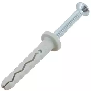 Дюбель-гвозди для полнотелых материалов Friulsider TPP цилиндрическая манжета 5x30 мм нейлон цвет серый 10 шт.