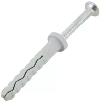 Дюбель-гвозди для полнотелых материалов Friulsider TPP цилиндрическая манжета 6x40 мм нейлон цвет серый 10 шт.