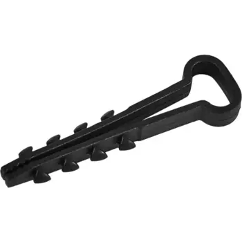 Дюбель-хомут Duwi ДХП 5-10 для плоского кабеля цвет черный 10 шт.