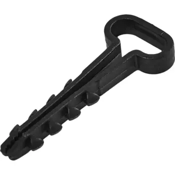 Дюбель-хомут Duwi ДХП 6-12 для плоского кабеля цвет черный 10 шт.