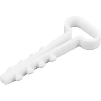 Дюбель-хомут Duwi ДХП 6-14 для плоского кабеля цвет белый 10 шт.