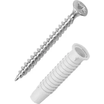 Дюбель потайной Standers PDU N 8x40 мм с шурупом 5x60 мм нейлон 10 шт.