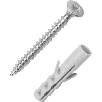 Дюбель потайной Standers PND 5x25 мм с шурупом 3x35 мм нейлон 50 шт.