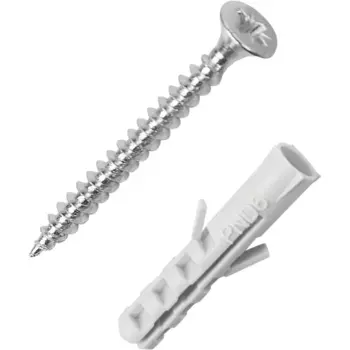 Дюбель потайной Standers PND 6x30 мм с шурупом 4x40 мм нейлон 50 шт.