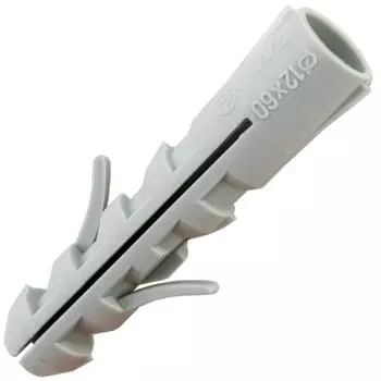 Дюбель распорный для полнотелых материалов Friulsider TU 12x60 мм нейлон цвет серый 25 шт.