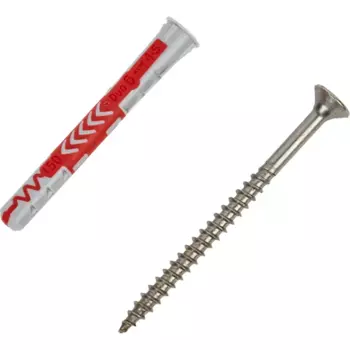 Дюбель с нержавеющим шурупом Duopower 6x50 мм, 4 шт.