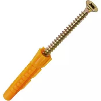 Дюбель-саморез универсальный, 10x61 мм, полипропилен, 6 шт.