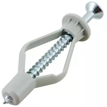 Дюбель-шуруп для гипсокартона 8x40 мм, нейлон/сталь, 100 шт.