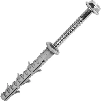 Дюбель-шуруп фасадный, 10x80 мм, нейлон, 4 шт.