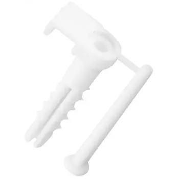 Дюбель-скоба для плоского провода 6.5х45 мм цвет белый пластик 50 шт.