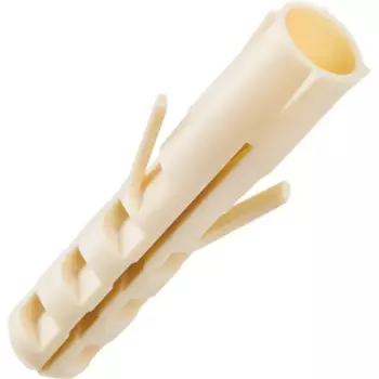 Дюбель распорный для полнотелых материалов 60 мм нейлон цвет бежевый 25 шт.