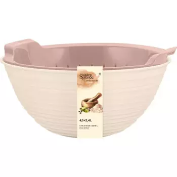 Дуршлаг Sugar&Spice Cardamom 26 см с ручками с миской цвет шампань
