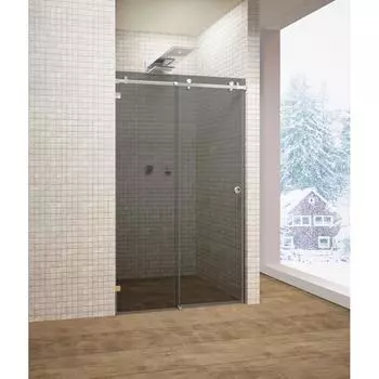 Душевая дверь Март Премиум раздвижная тонированная 150 см