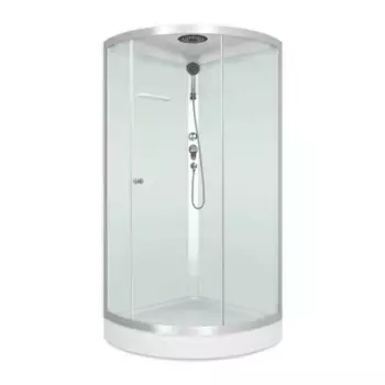 Душевая кабина Domani-Spa Simple низкий поддон 90x90 см цвет хром