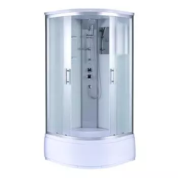 Душевая кабина Ломонд 1/4 высокий поддон 90x90 см