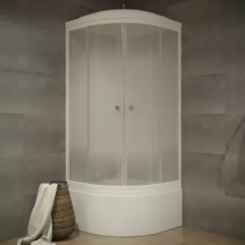 Душевая кабина Triton Лайт высокий поддон 1/4 круга 90x90 см