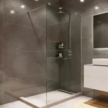 Душевая перегородка Mebelvann 110x200 см хромированный профиль прозрачное стекло