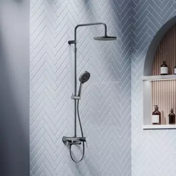 Душевая система Damixa Fortuna 455740300LM со смесителем 3 режима цвет черный матовый