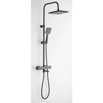 Душевая система Esko Teramo STR15 с термостатом и изливом 3 режима цвет черный