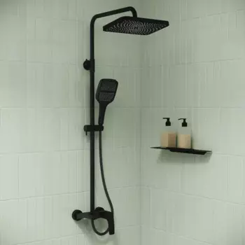 Душевая система Iddis Lahta LAHBL3Fi06 со смесителем 3 режима цвет черный матовый