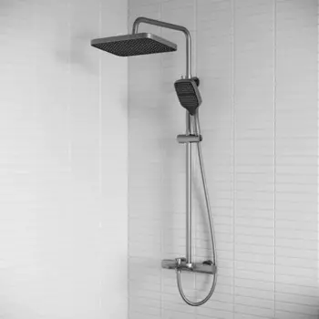 Душевая система Iddis Lahta LAHGMTHi06 с термостатом 3 режима цвет графит матовый