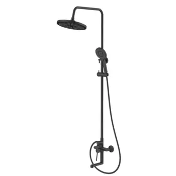 Душевая система Iddis Odda ODDBL5Fi06 со смесителем 5 режимов цвет черный матовый