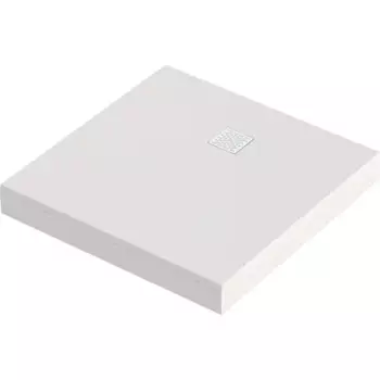 Душевой поддон Marble квадратный литьевой мрамор 100x100 см цвет белый