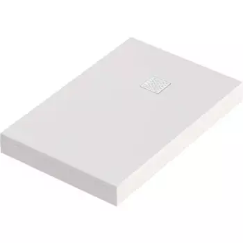 Душевой поддон Marble прямоугольный литьевой мрамор 80x120 см цвет белый