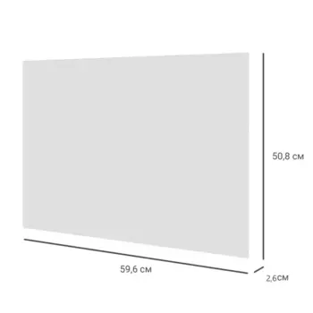 Дверь для шкафа Лион София 59.6x50.8x1.8 см ЛДСП цвет белый матовый