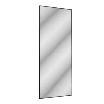 Дверь-купе 225.5x90.4 см зеркало цвет черный узкий профиль