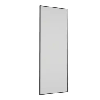Дверь-купе 255.5x80.4 см МДФ цвет кашемир/черный узкий профиль
