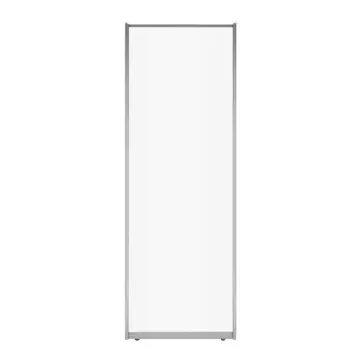 Дверь-купе SPACEO 2255x604 мм высота проема 2300 мм ЛДСП цвет белый/матовое серебро широкий профиль