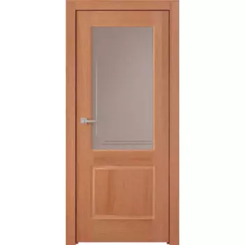 Дверь межкомнатная Бристоль остекленная шпон цвет дуб американский 70x200 см