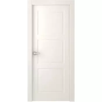 Дверь межкомнатная Британия глухая эмаль цвет жемчужный 60x200 см (с замком)