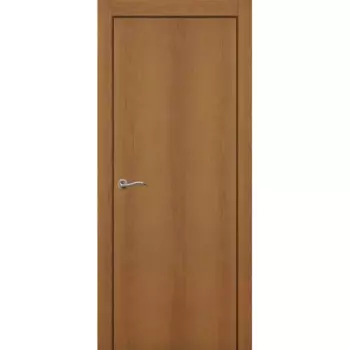 Дверь межкомнатная глухая 80x200 см финиш бумага цвет орех без замка, без петель