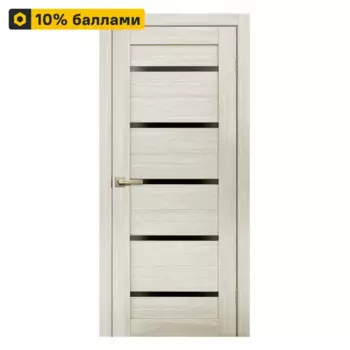 Дверь межкомнатная глухая Artens Дукато горизонтальная 60x200 см Hardflex цвет бора с замком и петлями