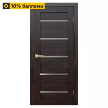 Дверь межкомнатная глухая Artens Дукато горизонтальная 90x200 см Hardflex цвет акация с замком и петлями