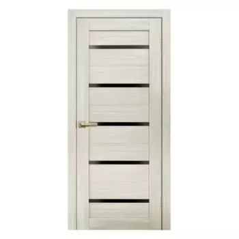 Дверь межкомнатная глухая Artens Дукато горизонтальная 80x200 см Hardflex цвет бора с замком и петлями