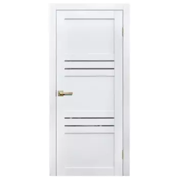 Дверь межкомнатная глухая Artens Флай 90x200 см Hardflex белый с замком и петлями