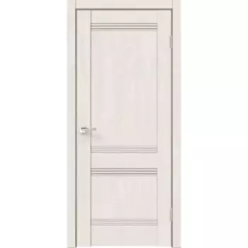 Дверь межкомнатная глухая без замка и петель в комплекте Тоскана 60x200 см HardFlex цвет дуб тернер белый