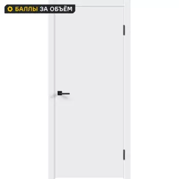 Дверь межкомнатная глухая Бланка 70x200 см эмаль белый без замка и петель
